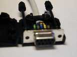 Serial plug front (9-pins)